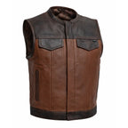 Gunner Men's Leather Motorcycle Vest (Limited Edition)