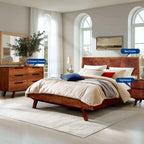 Harmony Solid Wood Dresser with 6 Drawers