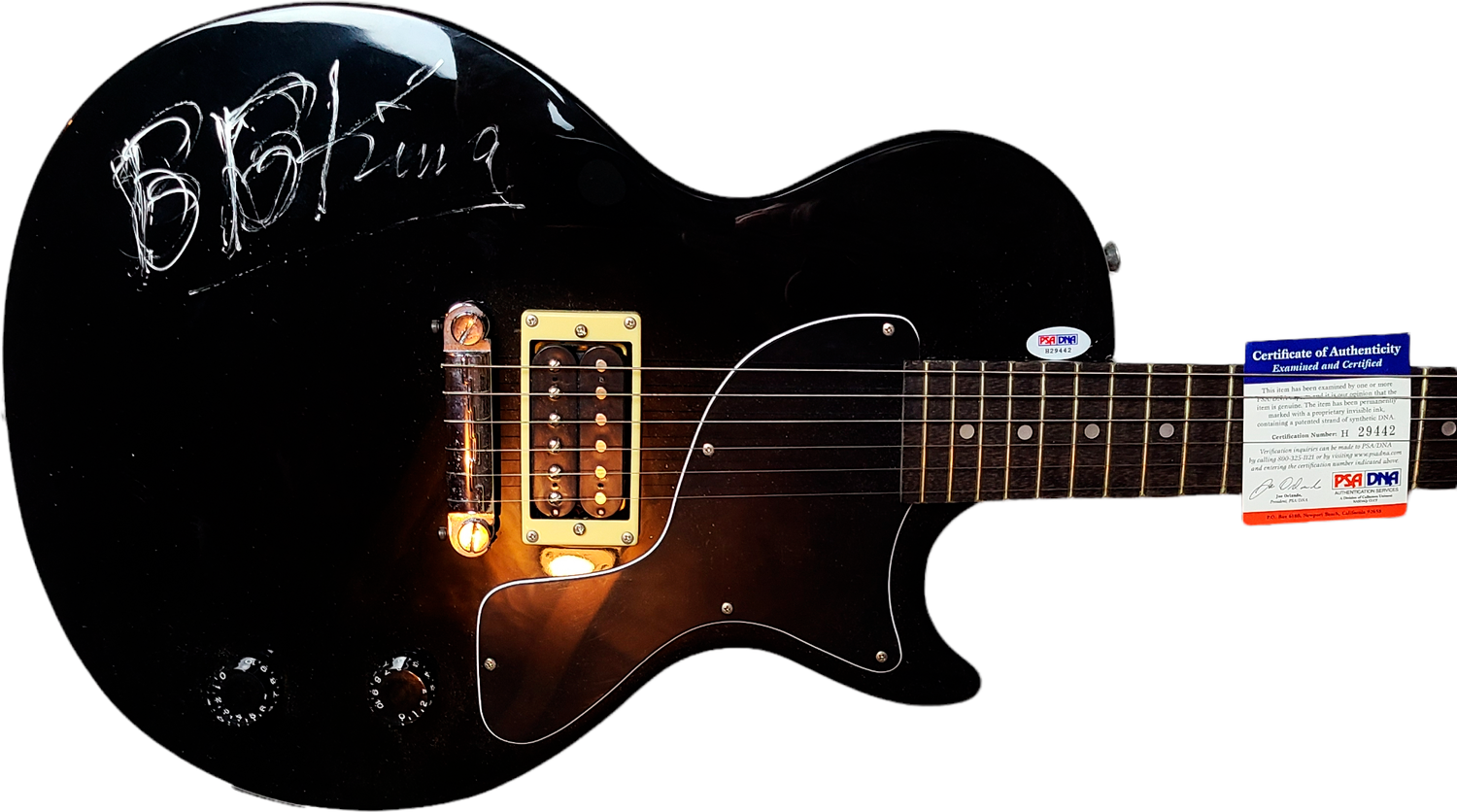 B.B. King Signed Autographed Gibson Epiphone Guitar UACC AFTAL RACC TS PSA