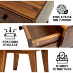 Sofia Solid Wood Nightstand
