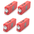 SafetyVital Set of 4 Lightweight Mini Stun Guns w LED Flashlight