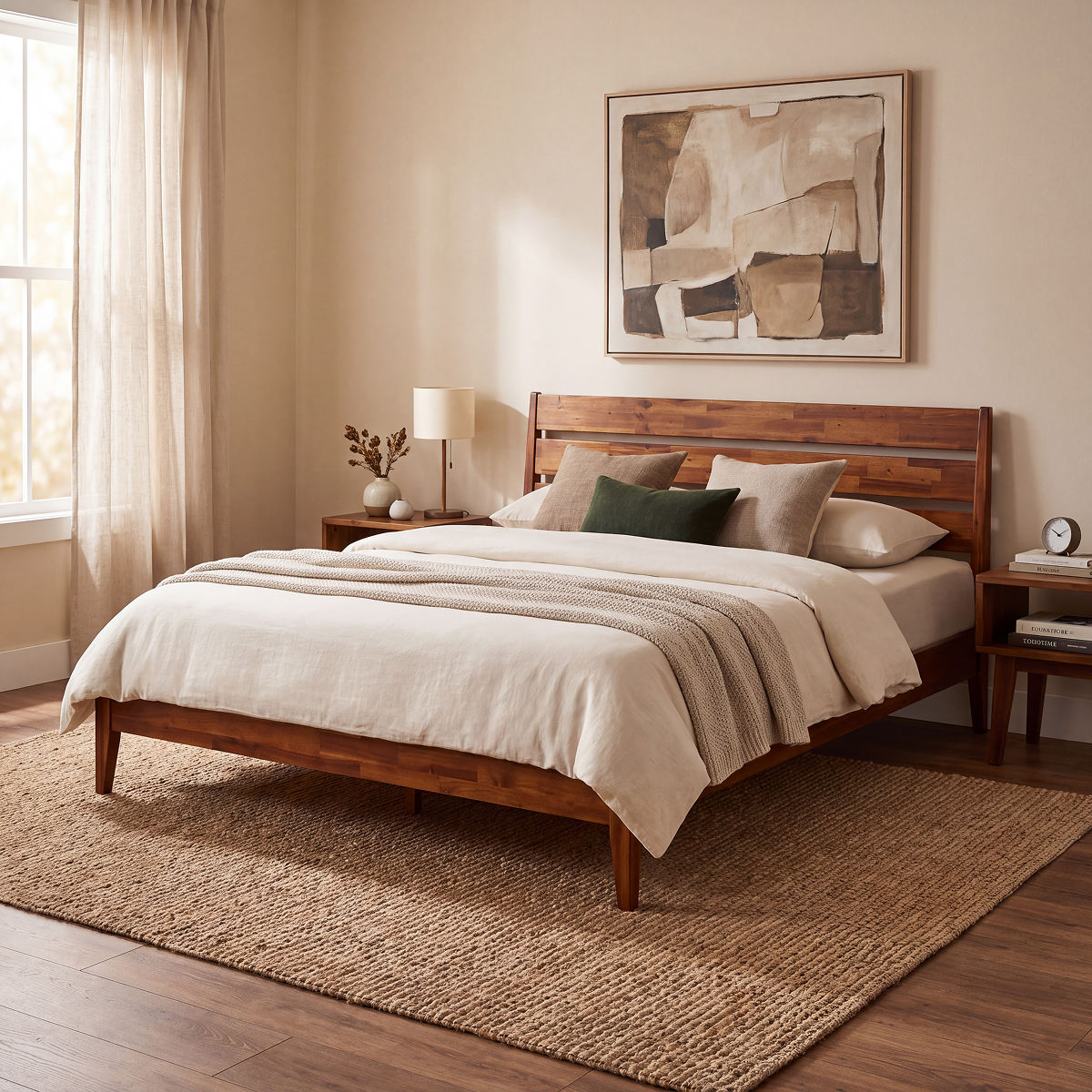 Emery Solid Wood Bed Frame
