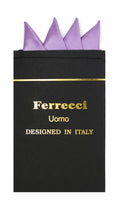 Pre-Folded Microfiber Lavender Handkerchief Pocket Square