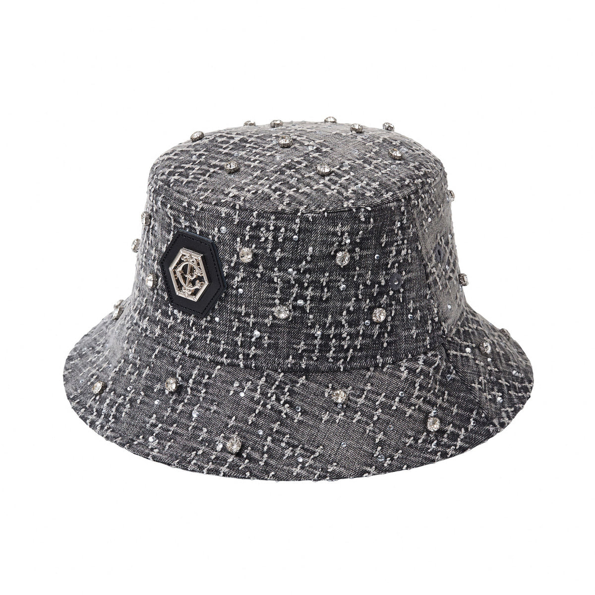 Century Penthouse Sanctum Cross Denim Hat - Grey