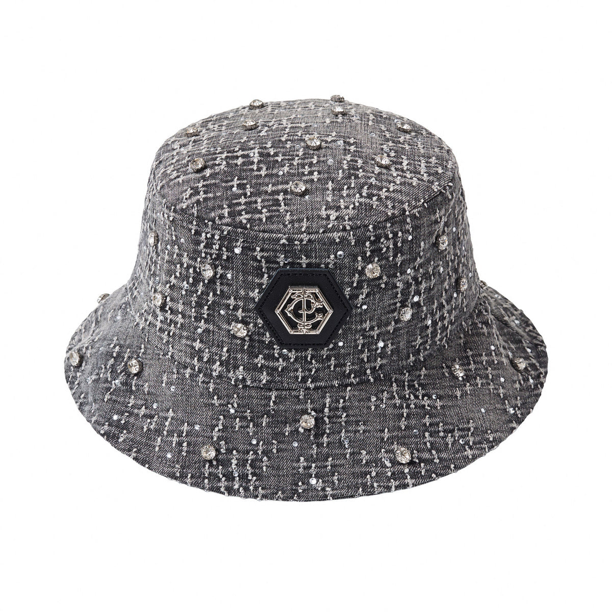 Century Penthouse Sanctum Cross Denim Hat - Grey