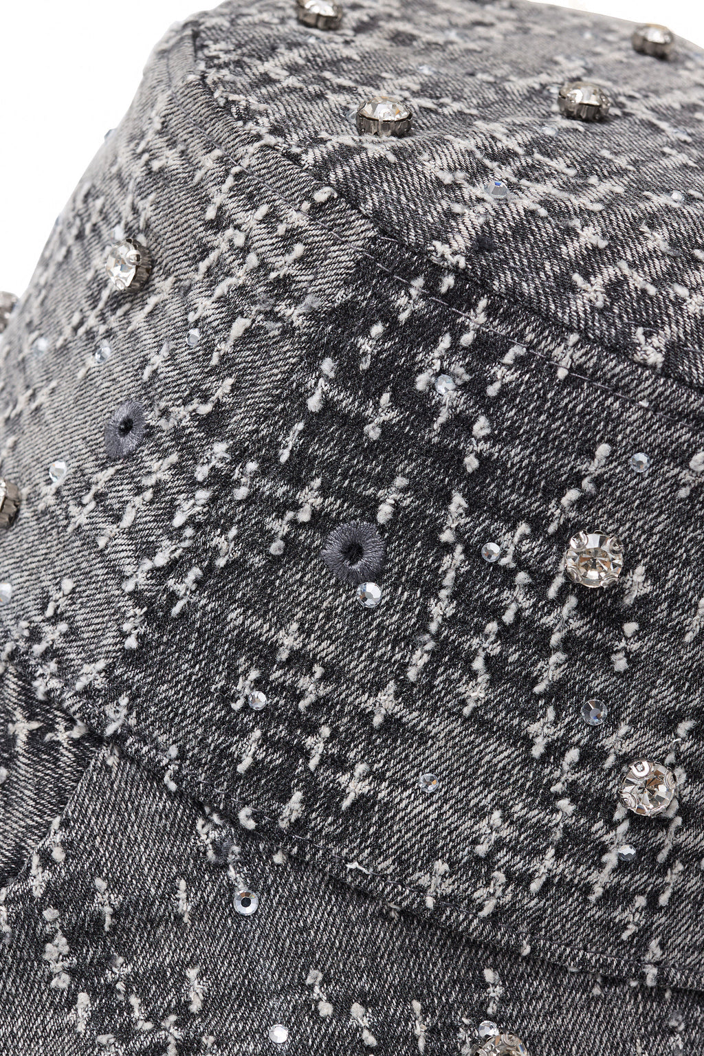 Century Penthouse Sanctum Cross Denim Hat - Grey