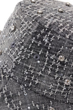 Century Penthouse Sanctum Cross Denim Hat - Grey