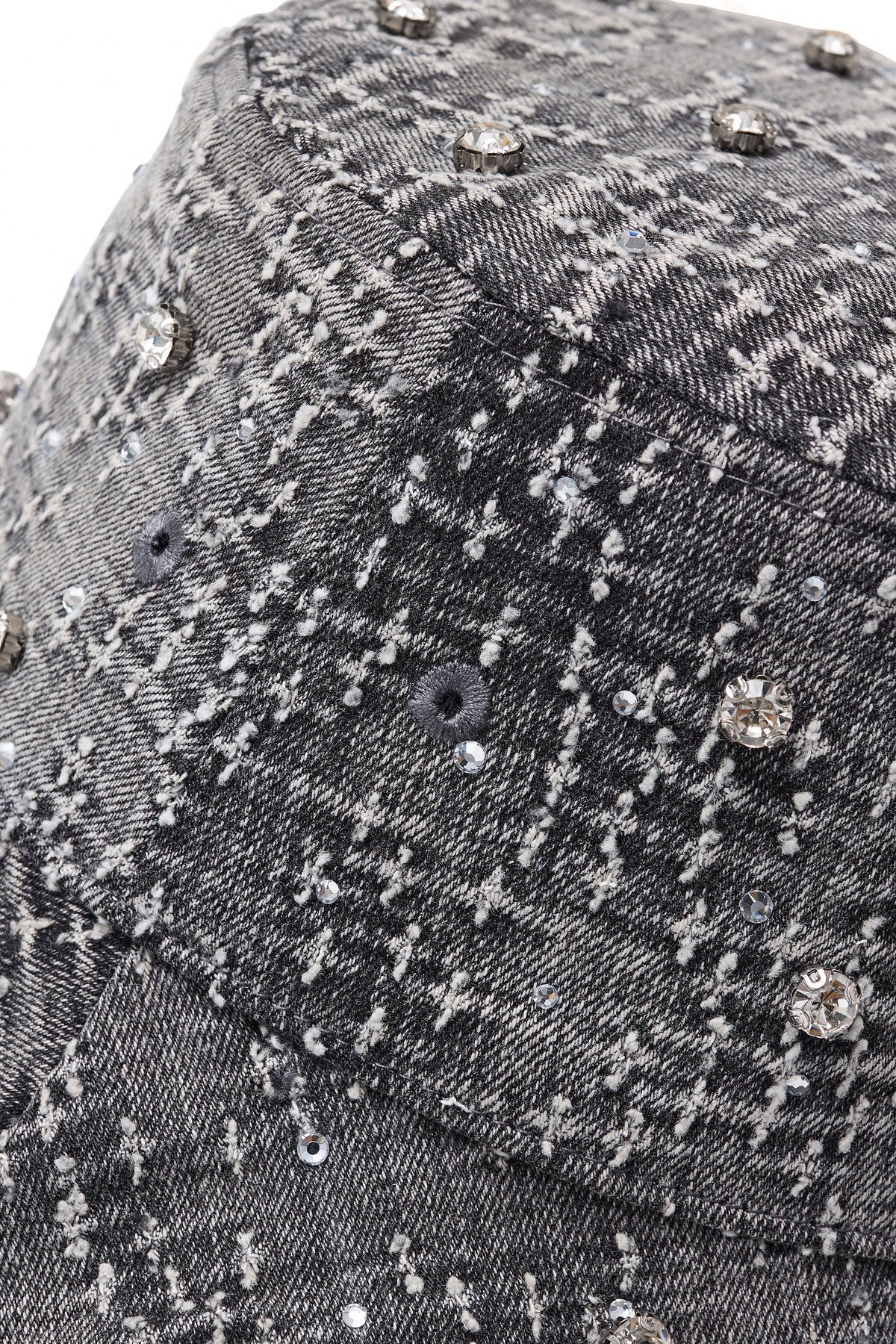 Century Penthouse Sanctum Cross Denim Hat - Grey