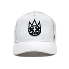 Shimuchan Logo Mesh Back Trucker Hat in White