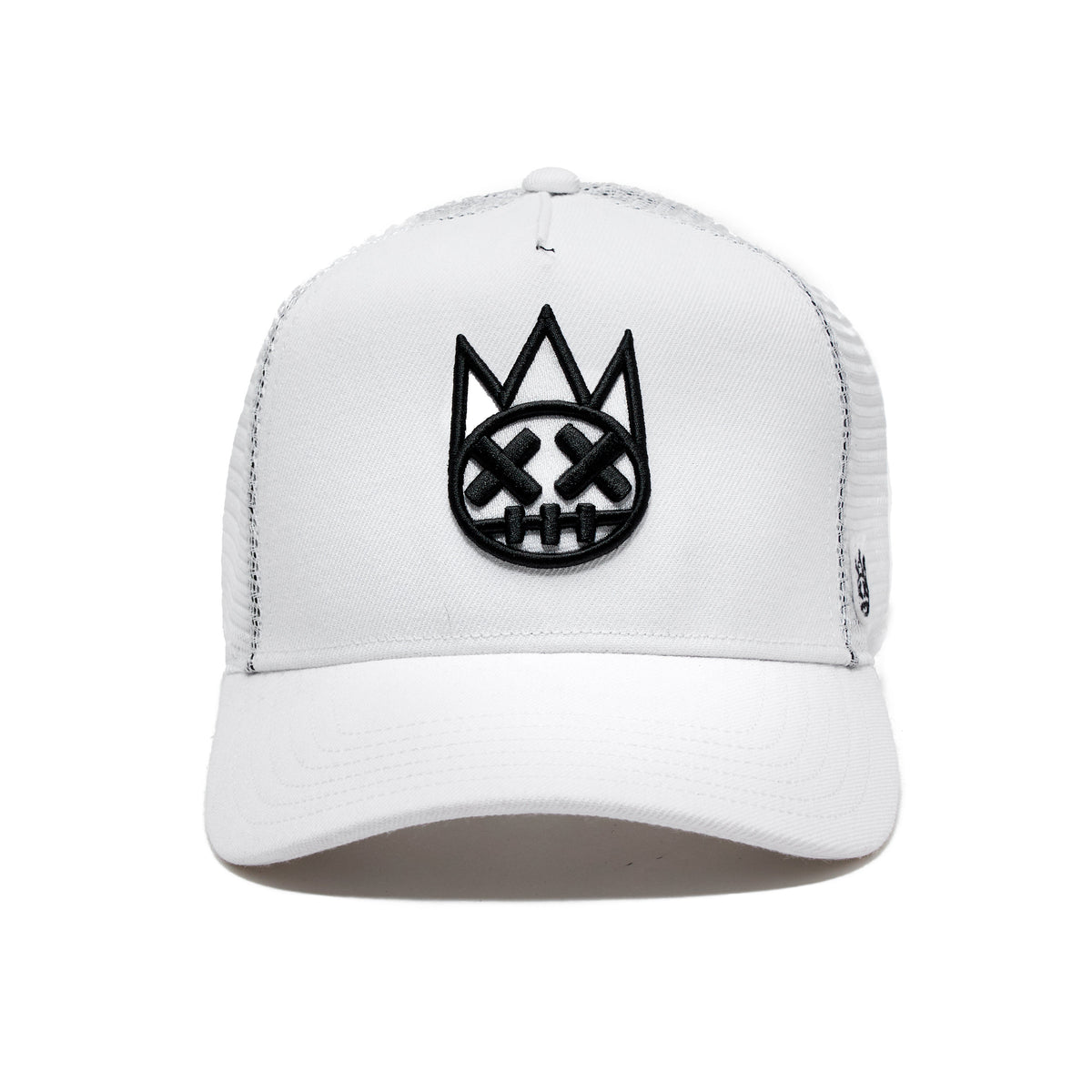 Shimuchan Logo Mesh Back Trucker Hat in White