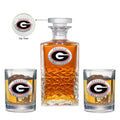 Georgia Bulldogs Heritage Decanter with 2 Glasses
