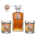 Clemson Tigers Heritage Decanter with 2 Glasses