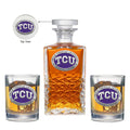Texas Christian University Heritage Decanter with 2 Glasses