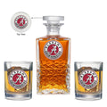 Alabama Crimson Tide Heritage Decanter with 2 Glasses