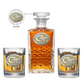 Georgia Tech Yellow Jackets GT Logo Heritage Decanter with 2 Glasses