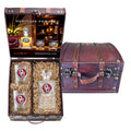University of Oklahoma Heritage Decanter and 2 Glasses with Chest Box