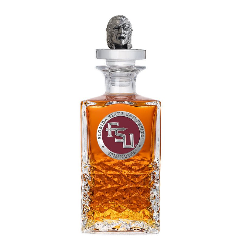 Florida State University FSU Logo Heritage Decanter with 3D Top