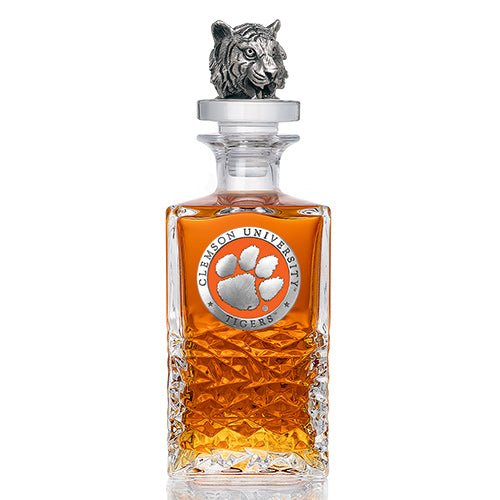 Clemson Tigers Heritage Decanter with 3D Top