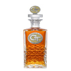Georgia Tech Yellow Jackets GT Logo Heritage Decanter with 3D Top