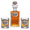 Florida Gators Heritage Decanter with 3D Top & 2 Glasses