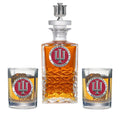 Indiana Hoosiers Heritage Decanter with 3D Top & 2 Glasses