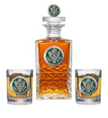 Army Heritage Decanter with 3D Top & 2 Glasses