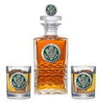Army Heritage Decanter with 3D Top & 2 Glasses