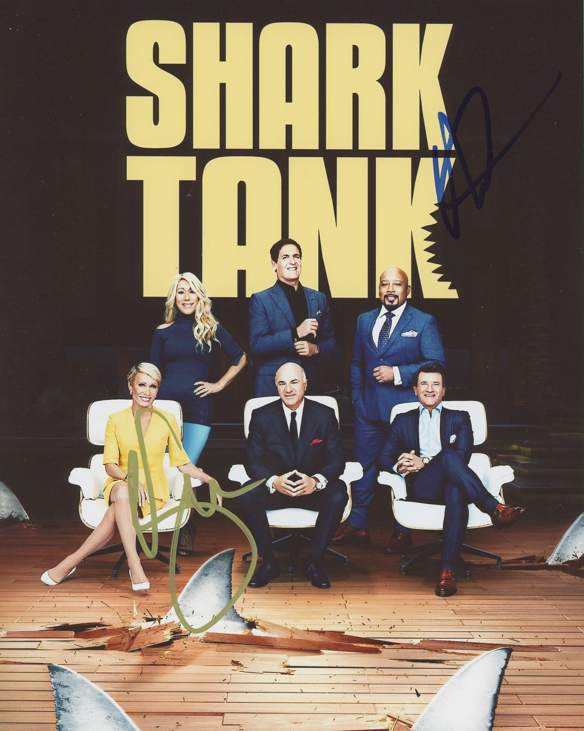 Mark Cuban & Barbara Corcoran Signed 8x10 Photo
