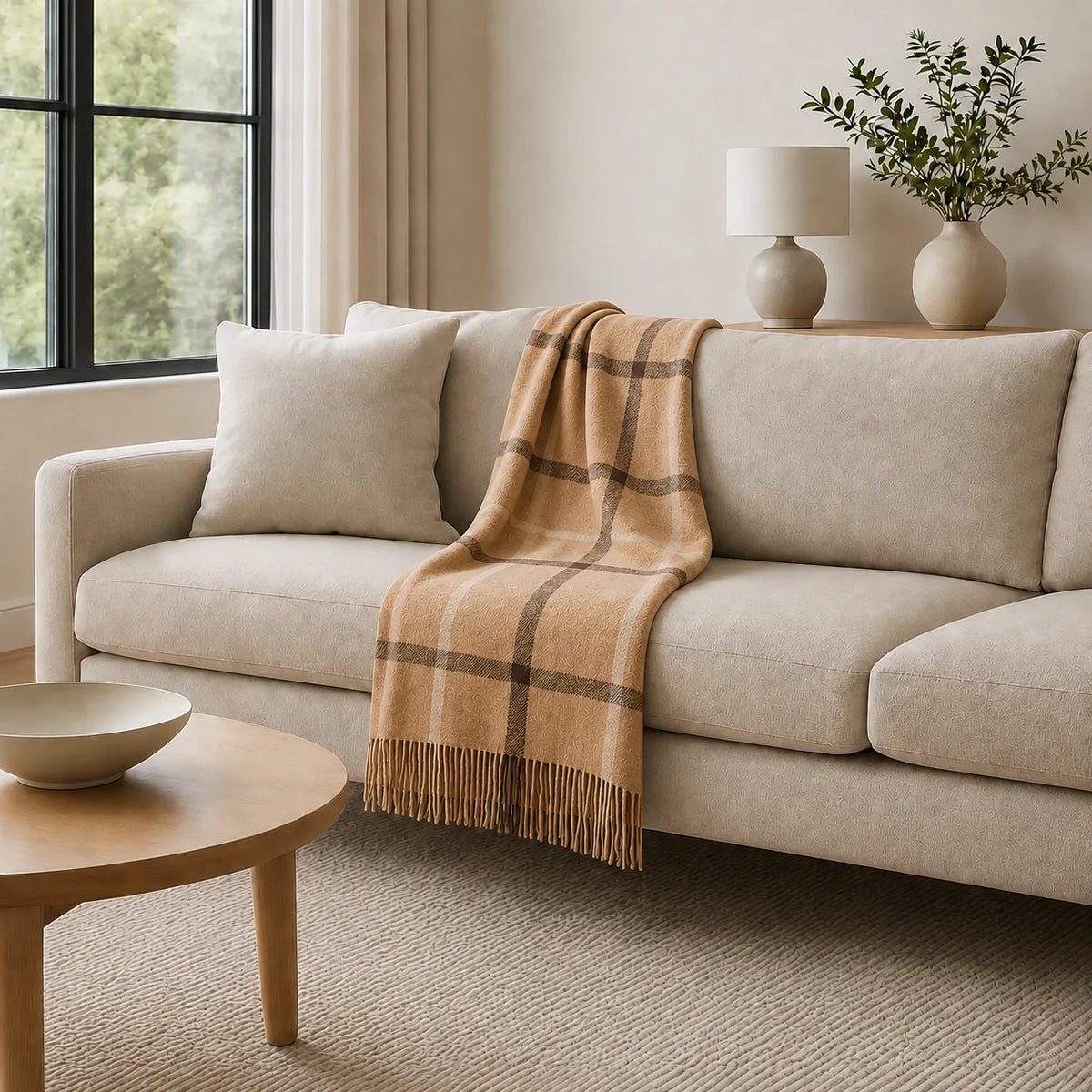 100% Cashmere Throw Blanket - 54"x60"