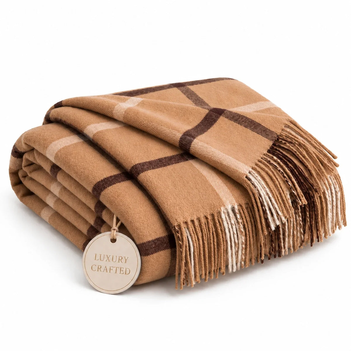 100% Cashmere Throw Blanket - 54"x60"