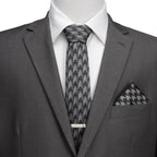 Harry Potter Deathly Hallows Gray Silk Men's Tie