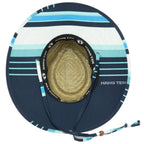 Tubular- Lifeguard Hat with Navy Striped Under Brim Print by Hang Ten