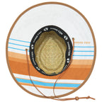 Hang Ten - Lifeguard Hat with Striped Under Brim Print