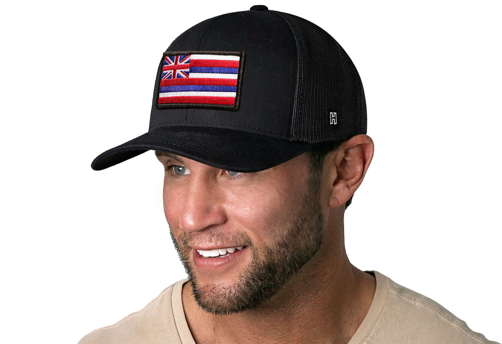 Hawaii Flag Trucker Hat  |  HI Snapback