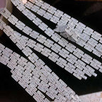 Charm Gold Iced out Diamond 18K Gold Chain Bracelet Women's