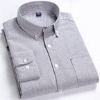 Button Down Collar Shirts 100% Cotton Men's