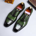 Cowhide Dress Shoes Business Men's