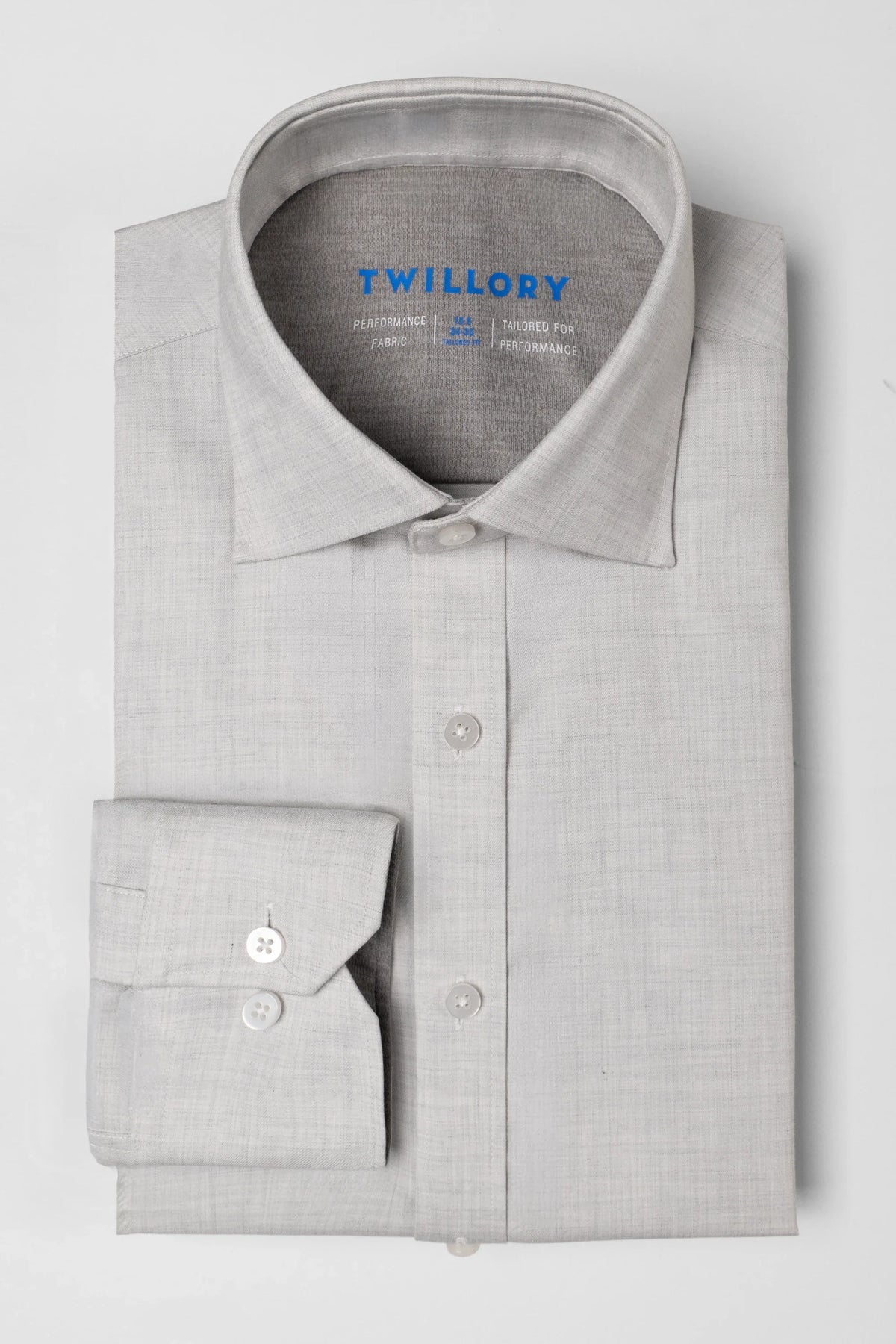 Leader Non-Iron Solid | Heather Light Grey
