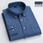 Button Down Collar Shirts 100% Cotton Men's