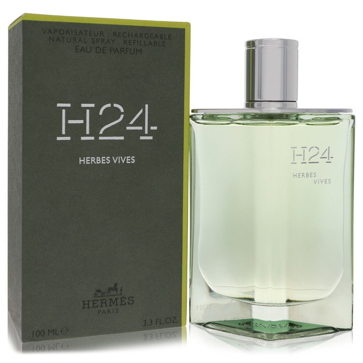 Hermes H24 Herbes Vives by Hermes Eau De Parfum Refillable Spray 3.4 Oz for Men