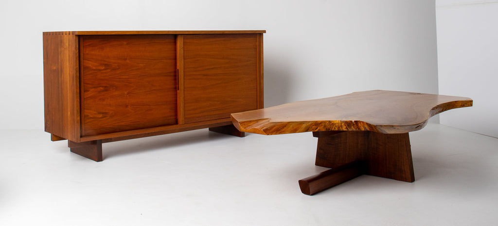 Nakashima Studio Craft  Minguren I Coffee Table in English Walnut & Black Walnut