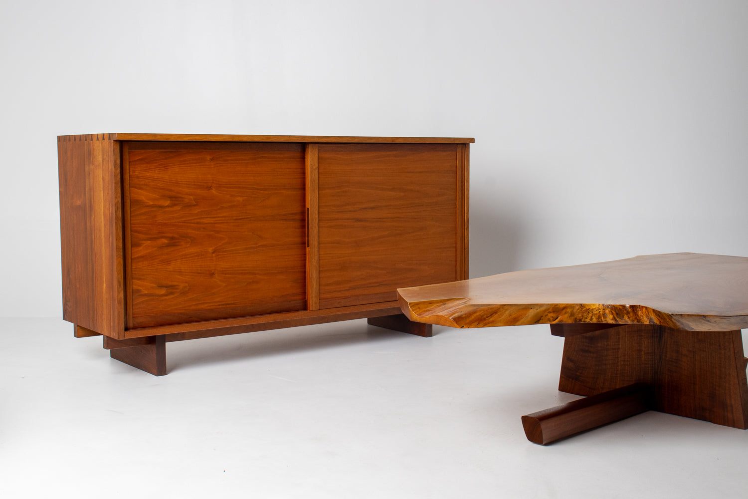 Nakashima Studio Craft  Minguren I Coffee Table in English Walnut & Black Walnut