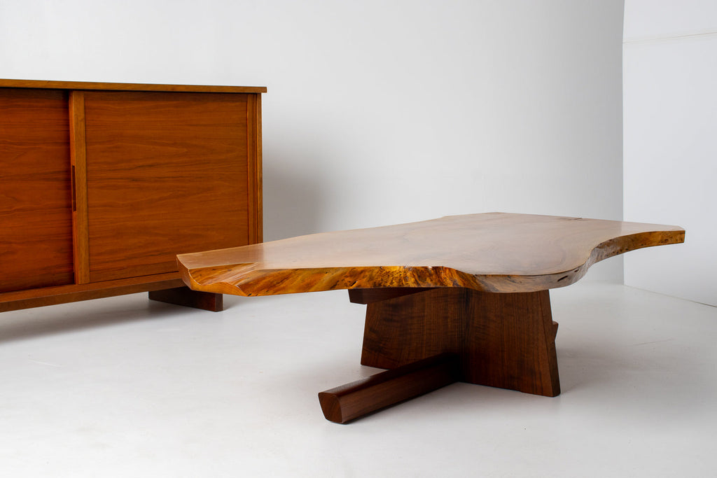 Nakashima Studio Craft  Minguren I Coffee Table in English Walnut & Black Walnut