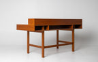 Peter Lovig Mid Century Danish Teak Flip Top Desk