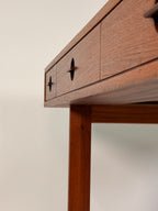 Peter Lovig Mid Century Danish Teak Flip Top Desk