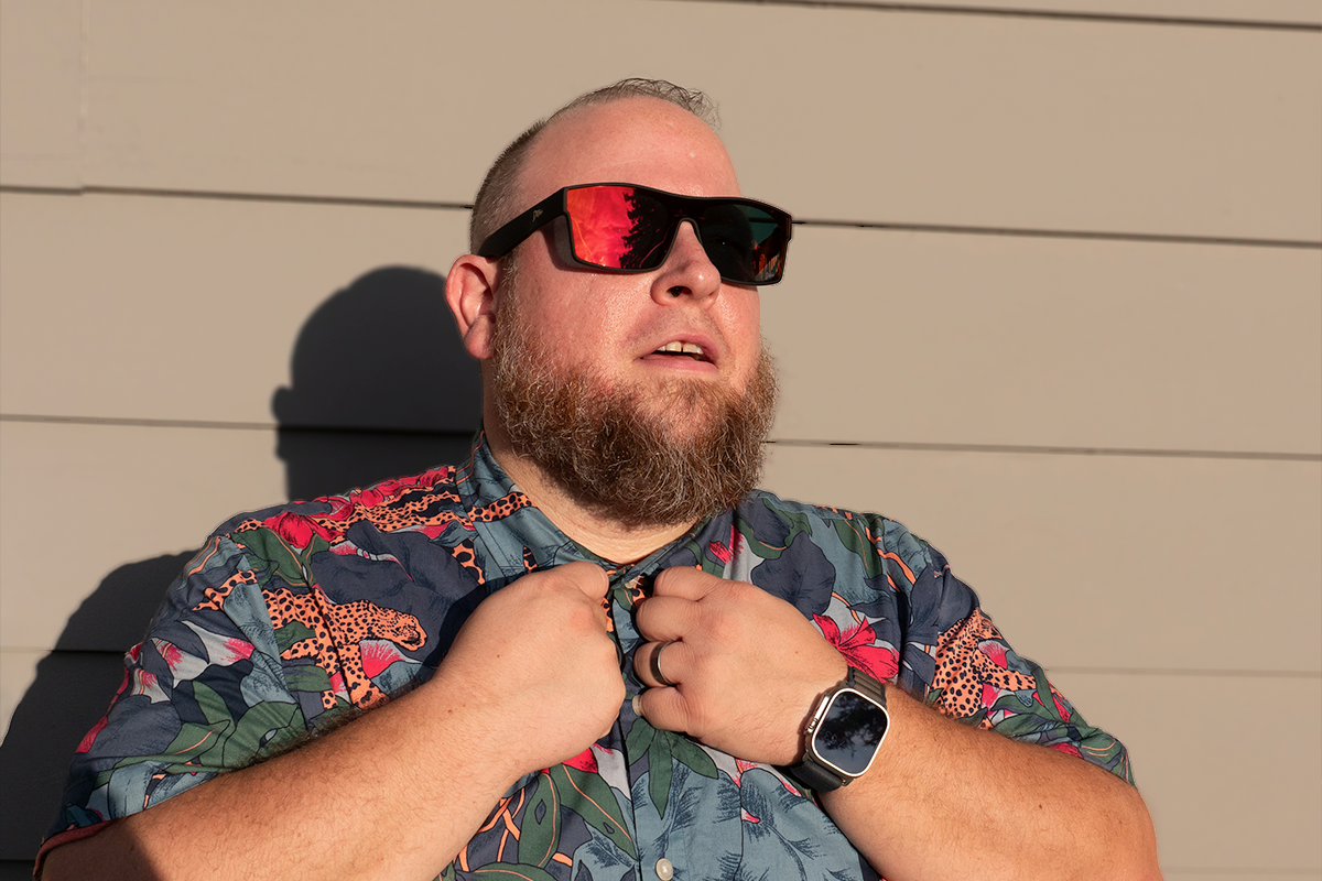 Horizon XL - Matte Black - Red Sunset Polarized