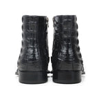 Maurice El Paso Hornback Custom Made Alligator Boot Black