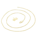 Cubic Zirconia Bow Tie Pendant 14K Gold Filled Necklace Set