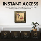 Hidden Gun Storage Safe Concealed Shelf with Hummingbird Wall Decor