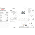 IGI Certified 5 Carat Lab Grown Diamond Solitaire Engagement Ring